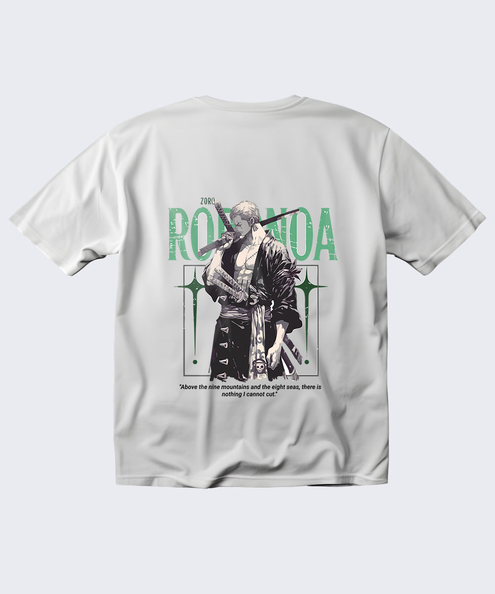 Zoro Three-Sword Oversized Graphic T‑Shirt