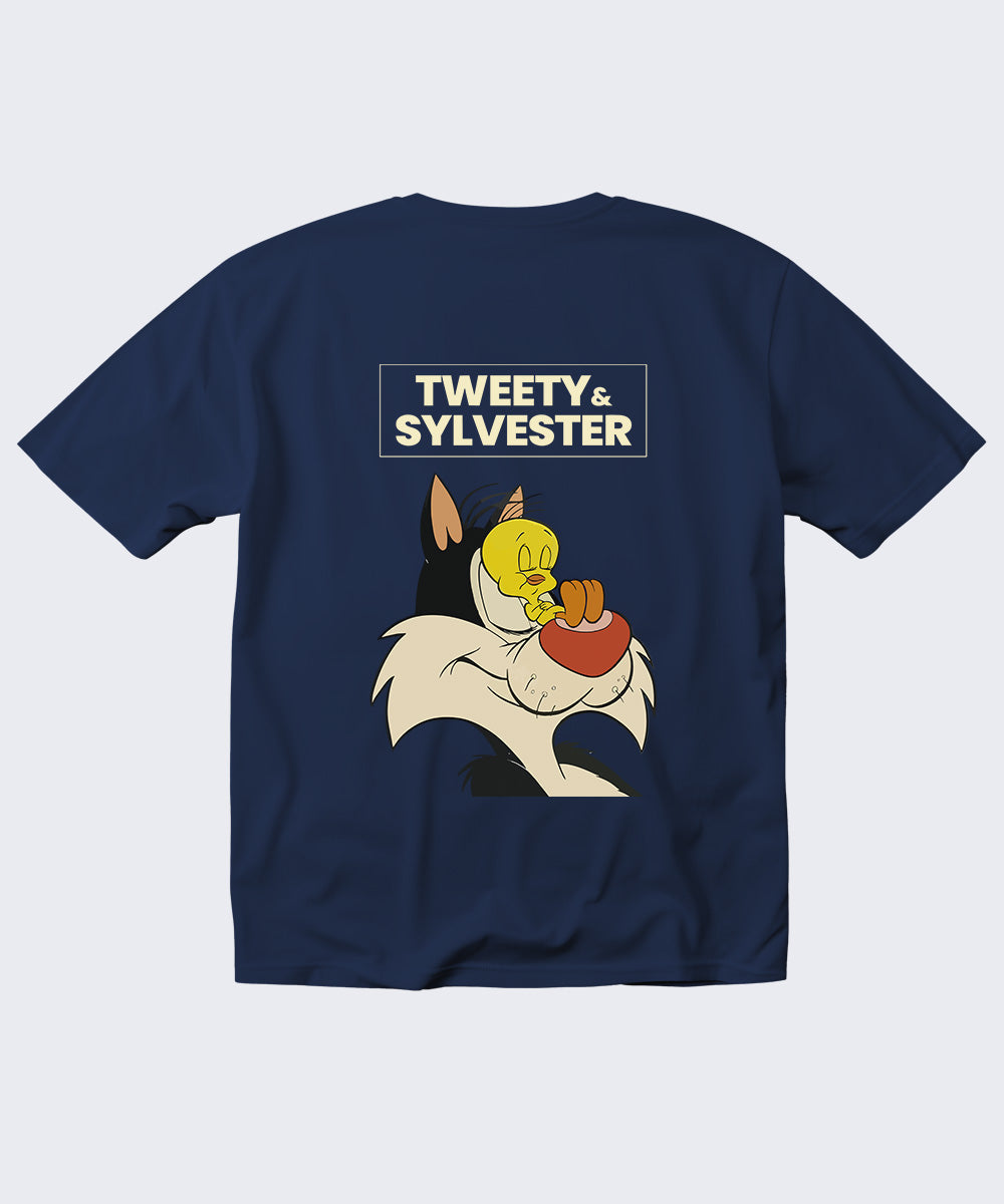 Tweety & Sylvester Graphic Oversized T-Shirt