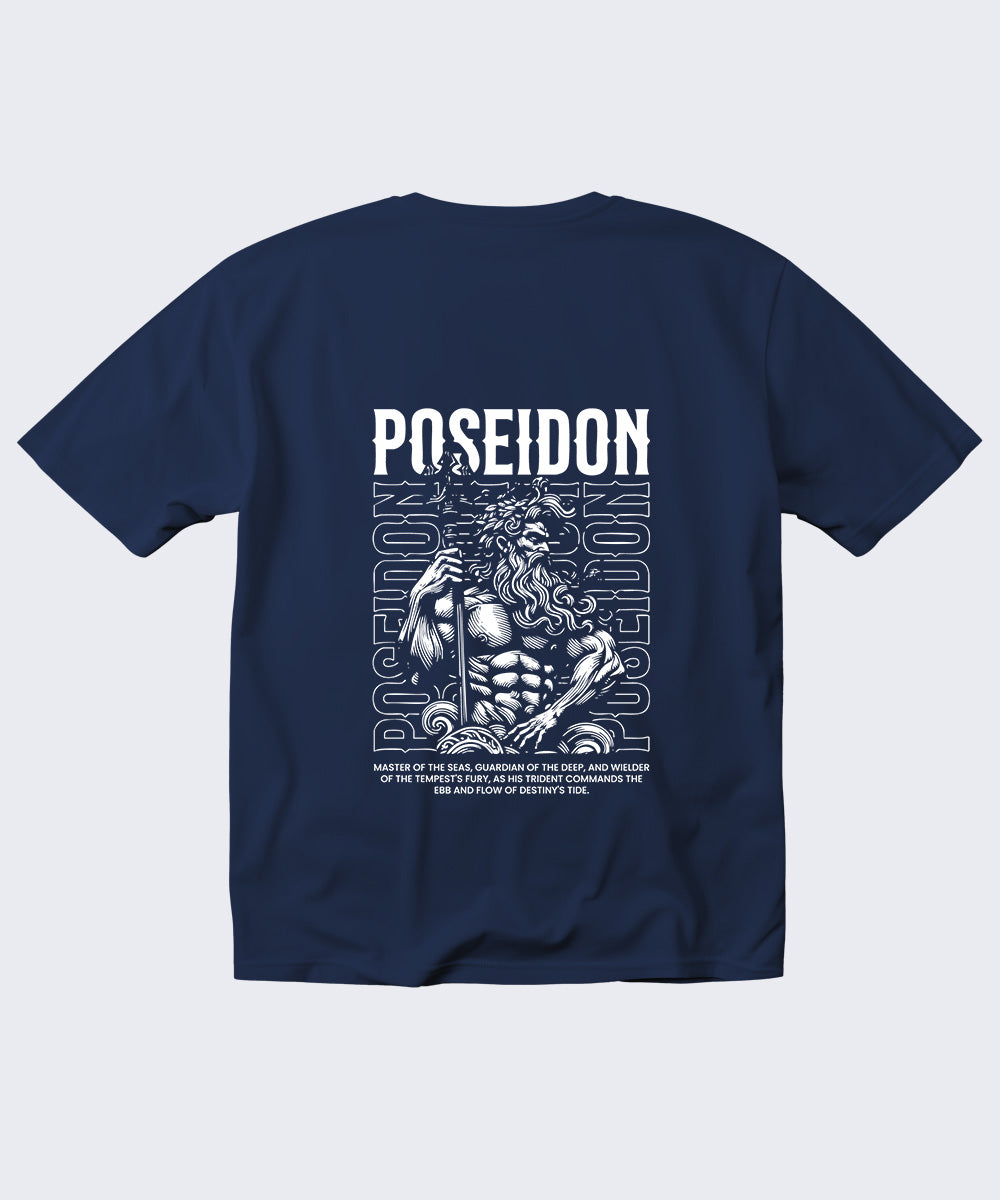 Poseidon Tempest Graphic Oversized T-Shirt