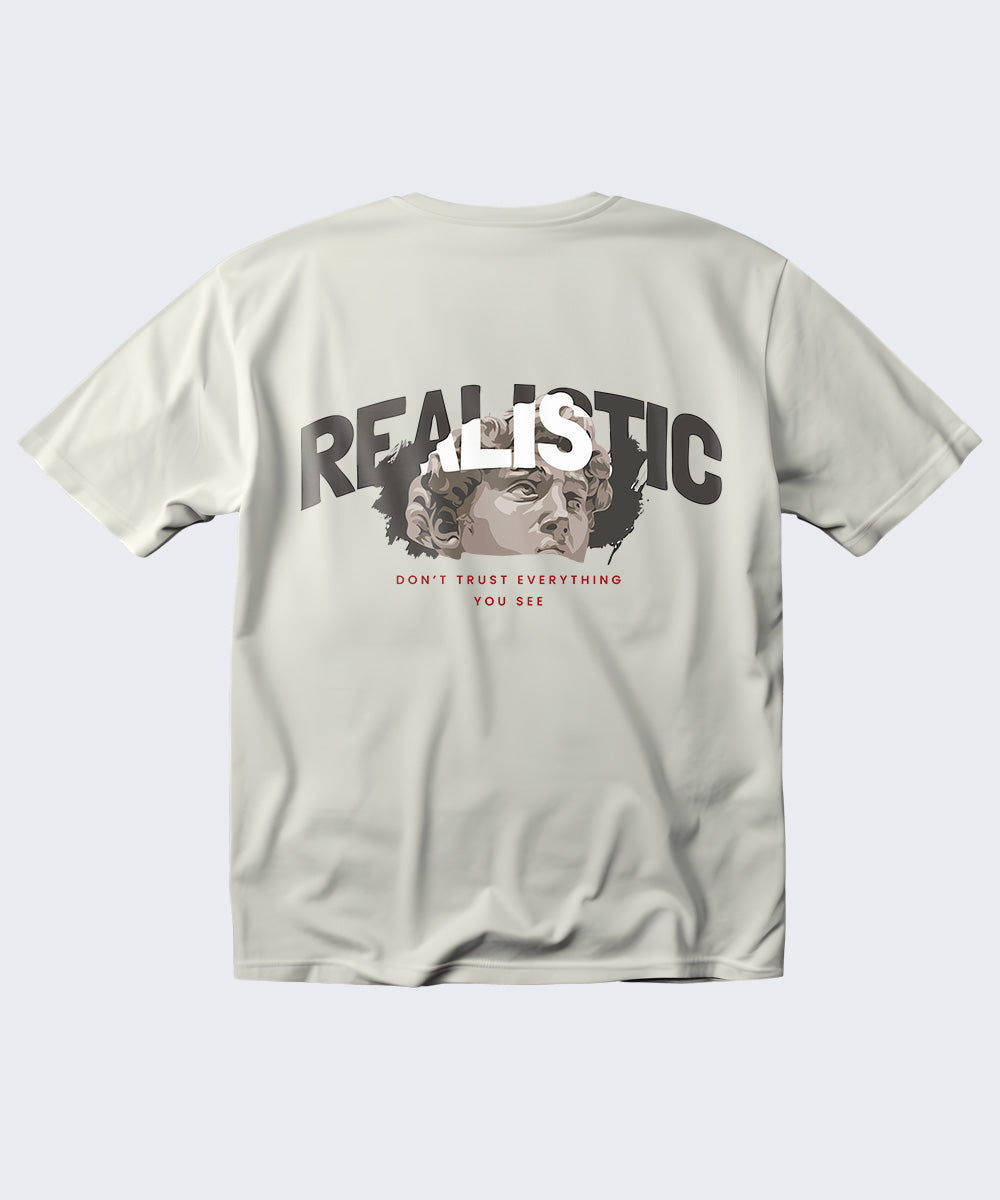 Realistic Illusion Graphic Oversized T-Shirt