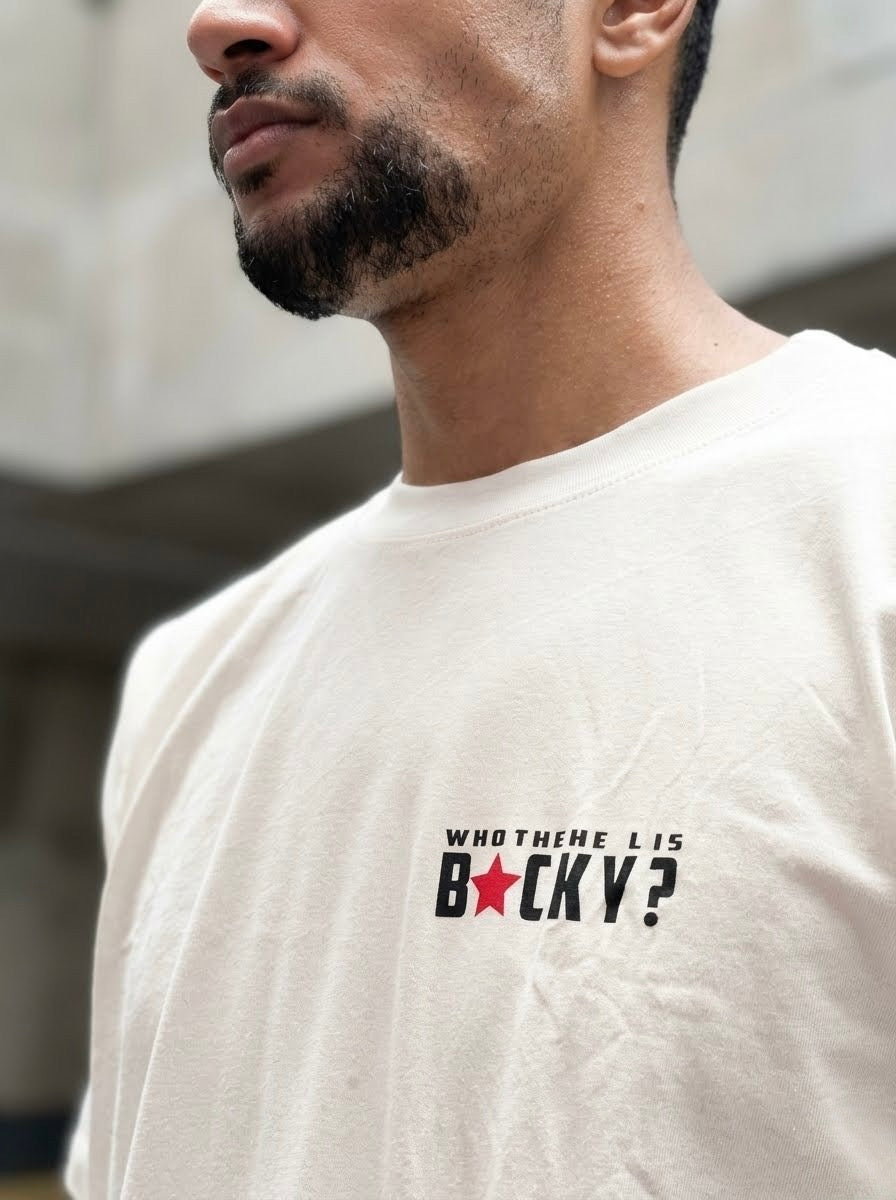 Who The Hell Is Bucky Graphic Oversized T-Shirt