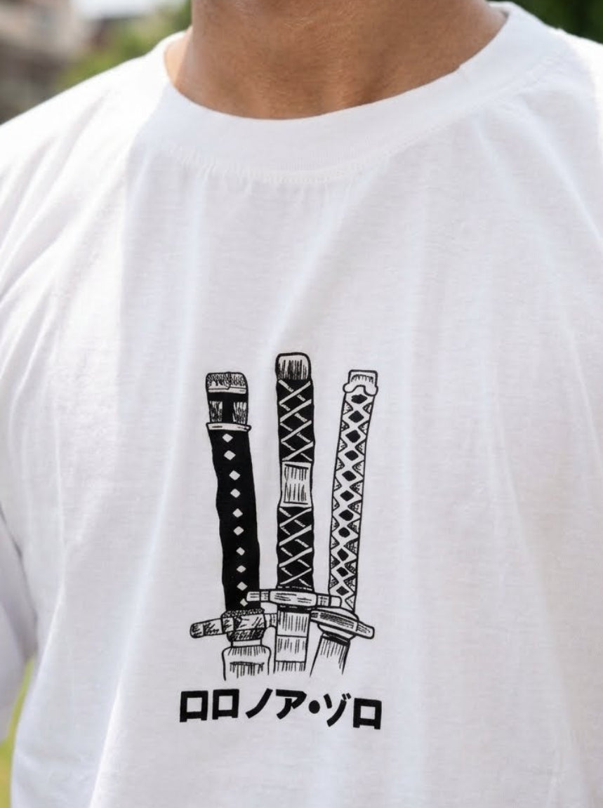 Zoro Three-Sword Oversized Graphic T‑Shirt