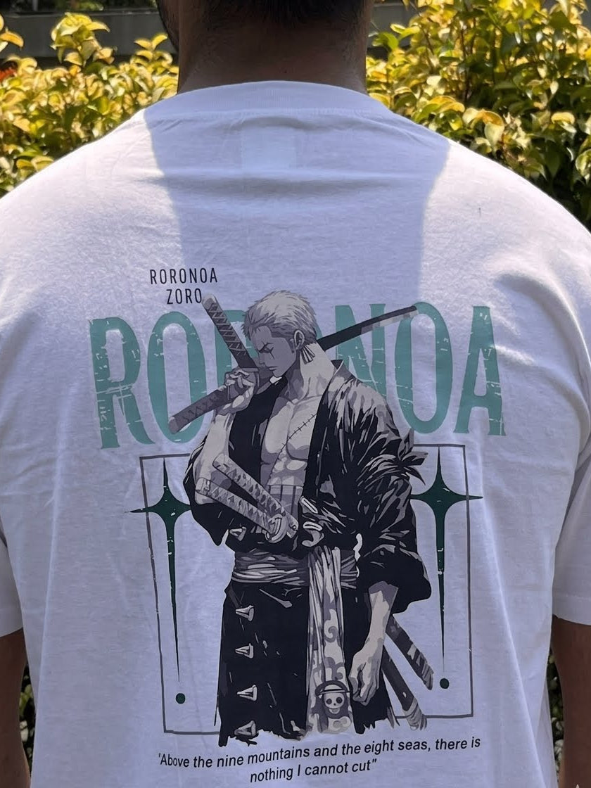 Zoro Three-Sword Oversized Graphic T‑Shirt